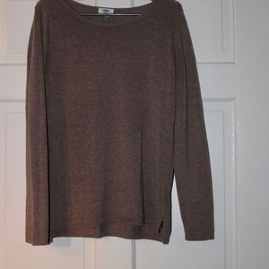 light brown old navy sweater size large